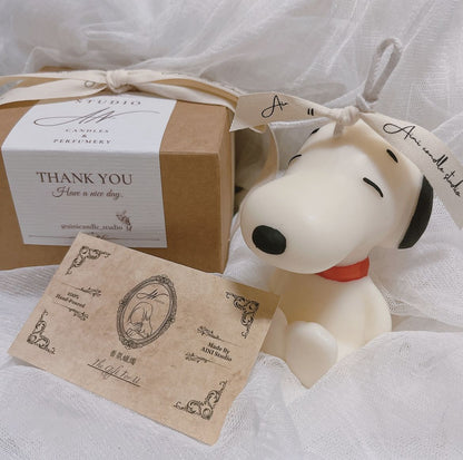 Styling scented candle Snoopy cartoon shaped candle scented candle birthday gift gift box couple